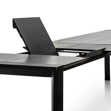 Load image into Gallery viewer, 2.1m-3.5m Extendable Black MDF Dining Table
