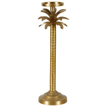 Load image into Gallery viewer, Gold Palm Candle Stick Large