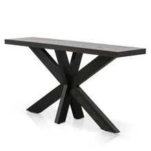 Load image into Gallery viewer, Textured Espresso Black Console Table