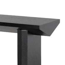 Load image into Gallery viewer, Black Oak Console Table