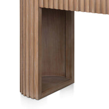Load image into Gallery viewer, Natural Console Table with White Marble