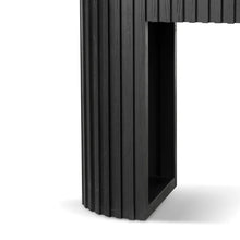 Load image into Gallery viewer, Black Console Table with White Marble