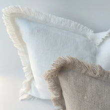 Load image into Gallery viewer, Arendal est. 2020 - Crystal White Textured French Linen Cushion