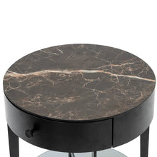 Load image into Gallery viewer, Black Round Side Table