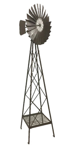 Rustic Windmill Garden Sculpture
