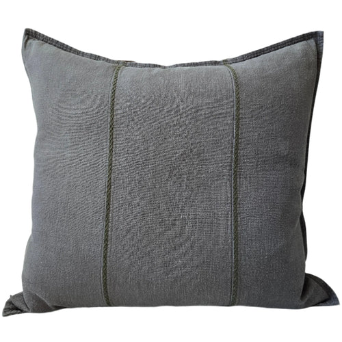 Arendal est.2020 Linen Plait Olive Cushion