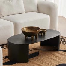 Load image into Gallery viewer, Black Oval Coffee Table