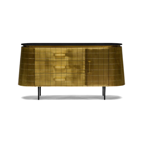 Gold Grid Sideboard