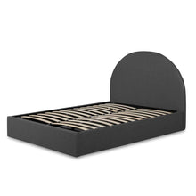 Load image into Gallery viewer, Fossil Grey Fabric King Bed with Storage