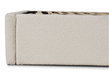 Load image into Gallery viewer, Antique White Boucle Bed Frame with Storage