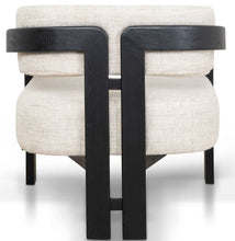 Load image into Gallery viewer, Linen Black Armchair