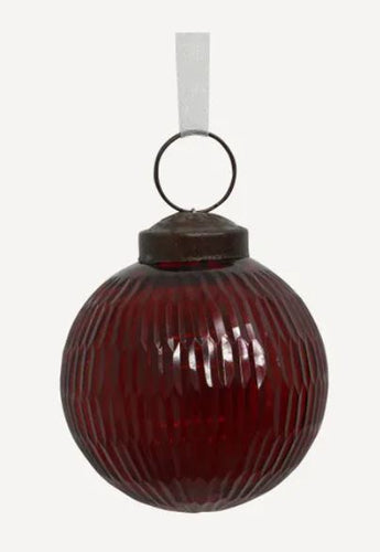 Red Glass Bauble Small