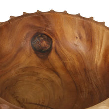 Load image into Gallery viewer, Ripple Bowl Natural Teak