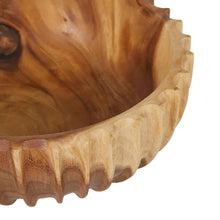 Load image into Gallery viewer, Ripple Bowl Natural Teak