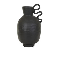 Load image into Gallery viewer, Black Sculptural Vase