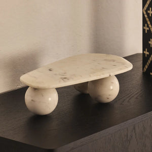 Cheese Platter Marble Gio White