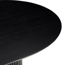 Load image into Gallery viewer, Black Curved Rectangular Dining Table
