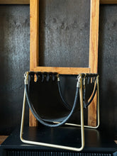 Load image into Gallery viewer, Magazine Holder Brass &amp; Black