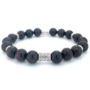 Garnet Beaded Bracelet