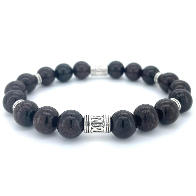 Garnet Beaded Bracelet