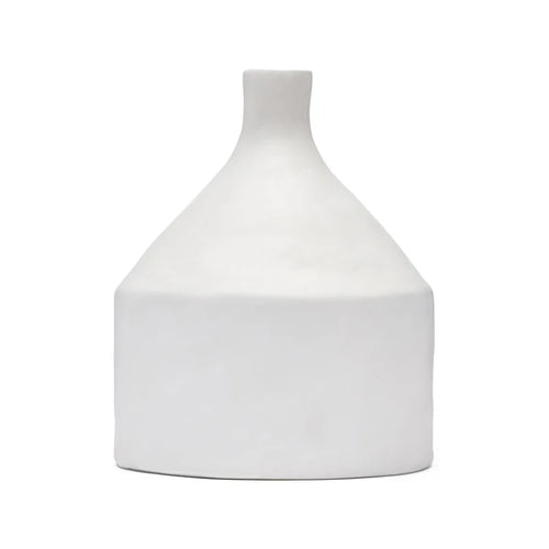 Vase White Textured Imani