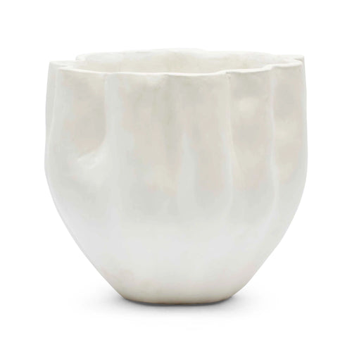 Vase Organic White Rafi