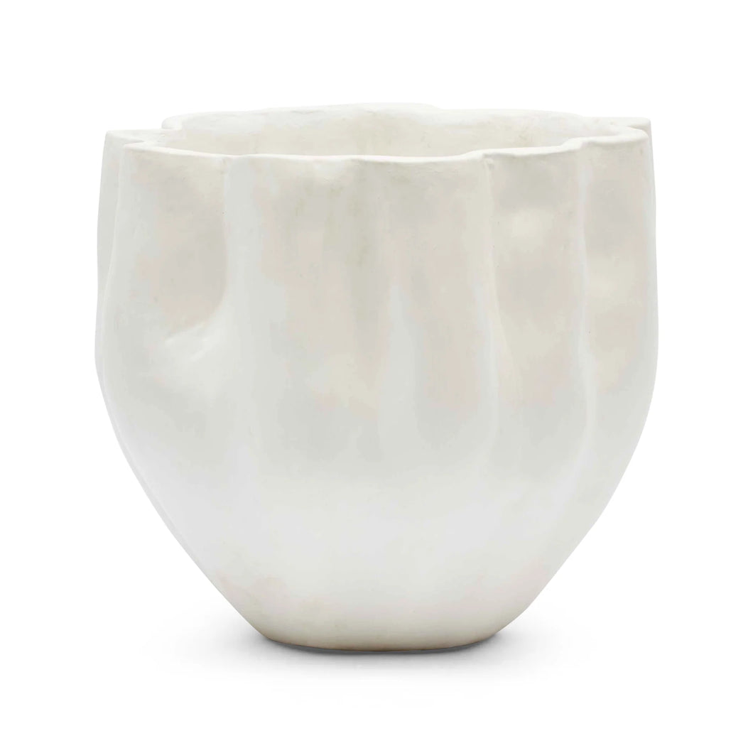 Vase Organic White Rafi