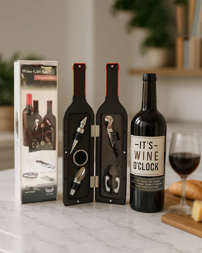 Men's Republic Wine Tool Gift Set - 5pcs
