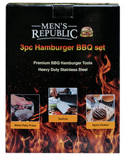 Load image into Gallery viewer, Men&#39;s Republic Hamburger BBQ Set - 3pcs