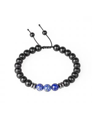 Black Onyx Bracelet - Lapis Lazuli