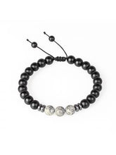 Load image into Gallery viewer, Black Onyx Bracelet - White Howlite