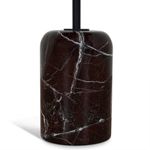 Load image into Gallery viewer, Matte Black Side Table with Marble