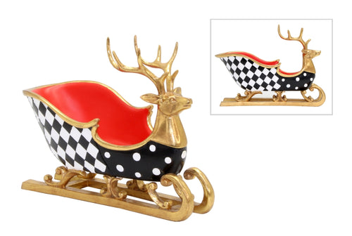 Reindeer Sleigh Checkered