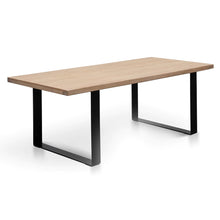 Load image into Gallery viewer, 1.98m Rustic Natural Dining Table