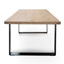 Load image into Gallery viewer, 1.98m Rustic Natural Dining Table