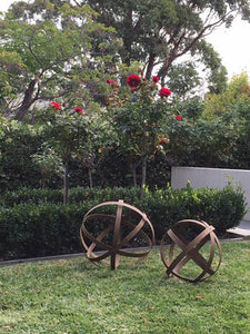 Set of 2 Ball Garden Sculptures