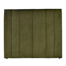 Load image into Gallery viewer, Olive Velvet Panel Bedhead