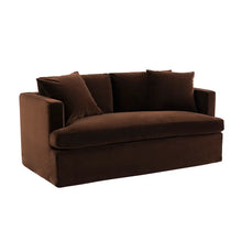 Load image into Gallery viewer, Dark Chocolate Velvet 2-seater Sofa