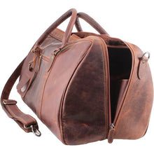 Load image into Gallery viewer, Leather Overnight Travel Bag - Sandal