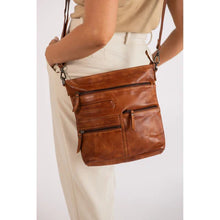 Load image into Gallery viewer, Leather Shoulder Bag Liane Cognac