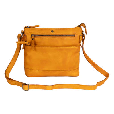 Leather Shoulder Bag Yellow