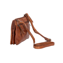 Load image into Gallery viewer, Leather Shoulder Bag Cognac