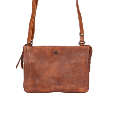 Leather Shoulder Bag Cognac