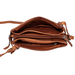 Leather Shoulder Bag Cognac