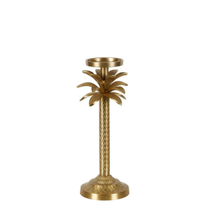 Gold Palm Candle Stick Small