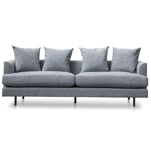 Graphite Grey Three-Seater Sofa