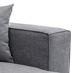 Graphite Grey Three-Seater Right Chaise Sofa