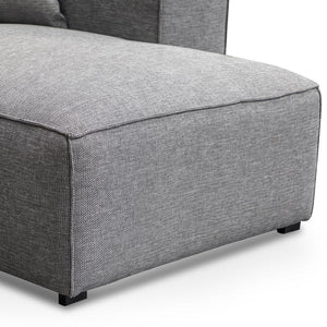 Graphite Grey Three-Seater Right Chaise Sofa