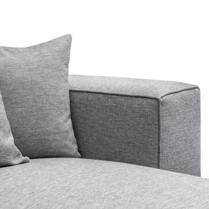 Graphite Grey Three-Seater Right Chaise Sofa
