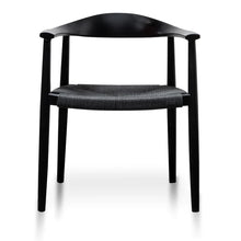 Load image into Gallery viewer, Full Black Hans Wegner Replica Dining Chair